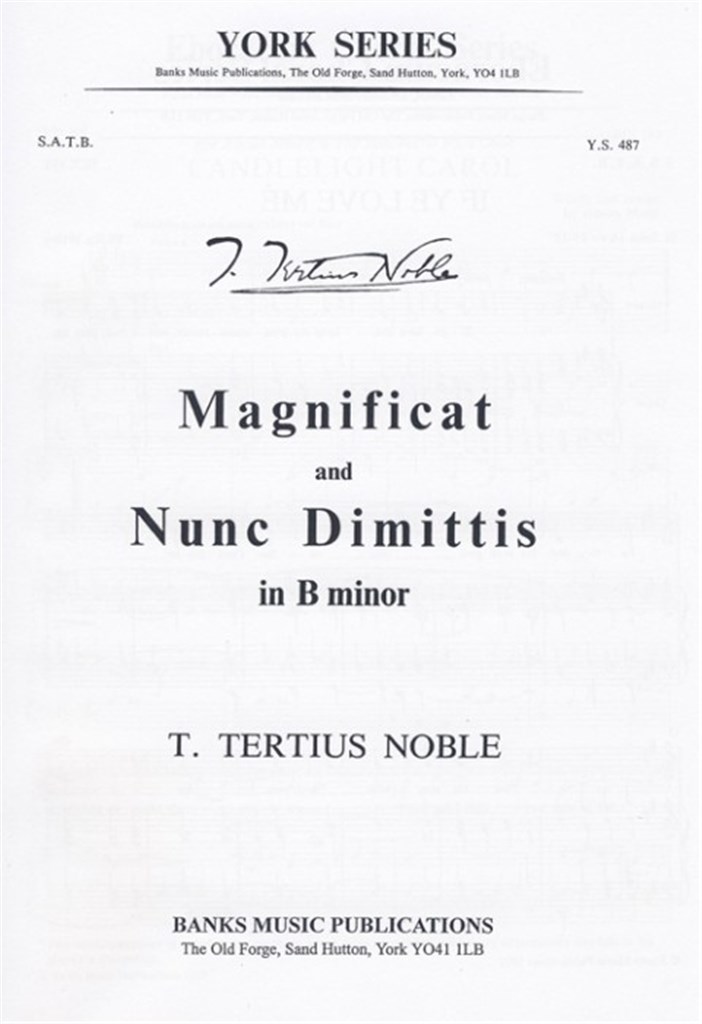 Magnificat and Nunc Dimittis